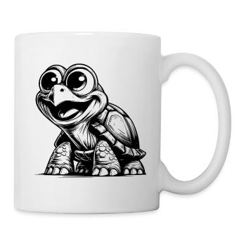 Baby turtles with big eyes - Mug - white - Right