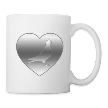Tauben - Tasse - Weiß - Rechts