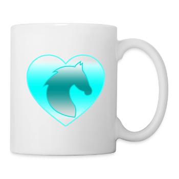 Chevaux - Mug blanc - blanc - Droite