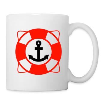 Voile - Mug blanc - blanc - Droite