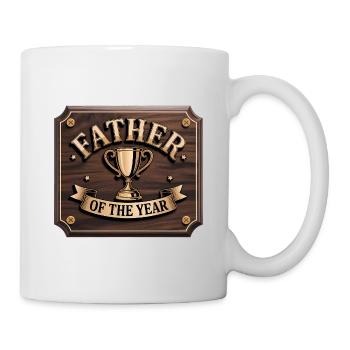 Father of the Year - Funny Dad T-Shirt - Mug - white - Right