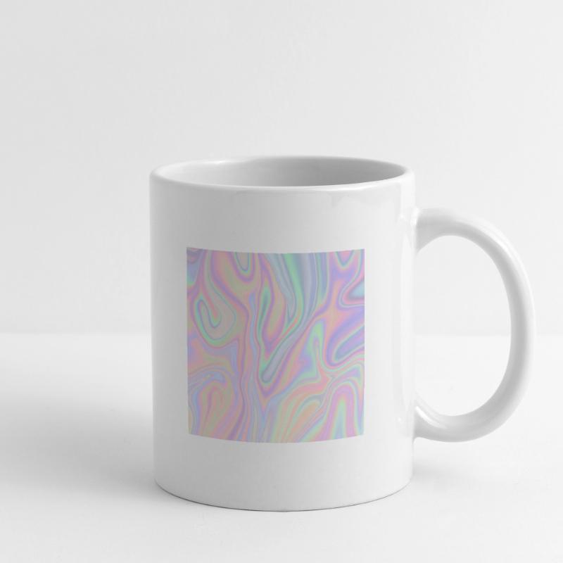 Iridescent Abstract Liquid Pastel Pattern Mug