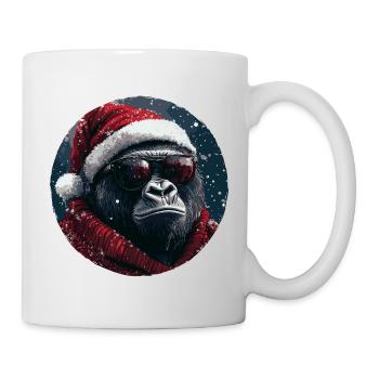 Gorilla Christmas Funny Christmas - Mug - white - Right