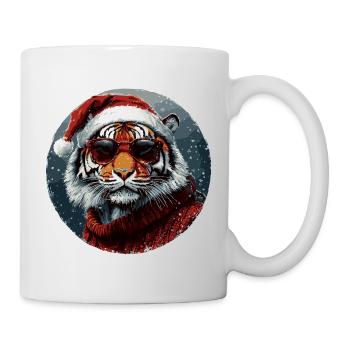 Tiger Christmas Funny Christmas - Mug - white - Right