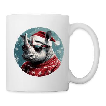 Noël de Noël Rhino - Mug blanc - blanc - Droite