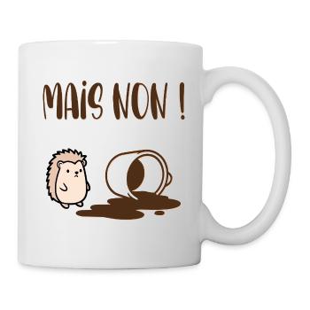 Mais Non Café - Mug blanc - blanc - Droite