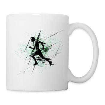 Green Spray Runner - Mug - white - Right