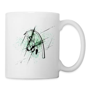 Pole vault on Éclats Verts - Mug - white - Right