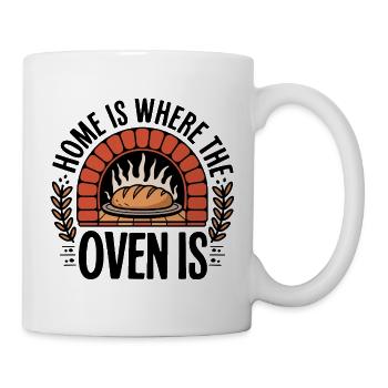 Home is where the stove is – cosiness - Mug - white - Right