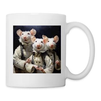 Ratten im Mantel-Trio - Tasse - Weiß - Rechts