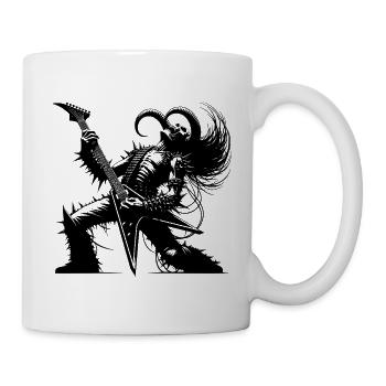 Rock god from the underworld Metal kills silence - Mug - white - Right