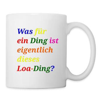Loa thing? – Funny pun - Mug - white - Right