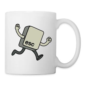 Esc key - Mug - white - Right