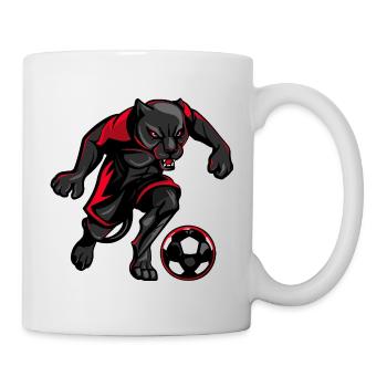 Panther Soccer Sports Cartoon - Mug - white - Right