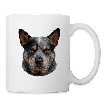 Grey-haired dog portrait - Mug - white - Right
