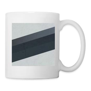 Scandi Geometric Art Grau Sand - Tasse - Weiß - Rechts