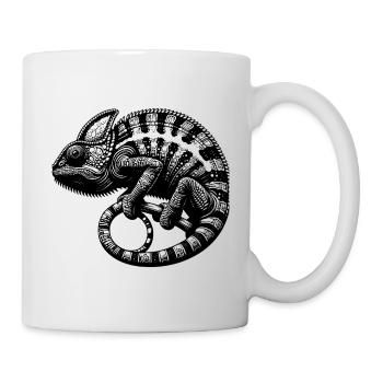 Süsses Chamäleon im Tarnmodus - Tasse - Weiß - Rechts