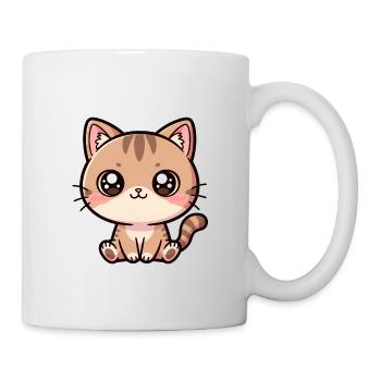 Kawaii Kitten Portrait - Mug - white - Right