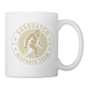 Équipe de recherche Sasquatch Drôle Cryptide Bigfoot - Mug blanc - blanc - Droite