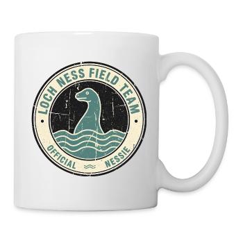 Loch Ness Feldteam Lustiges Kryptid Loch Ness - Tasse - Weiß - Rechts