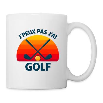 Gulf at sunset crossed - Mug - white - Right