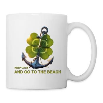 Shamrock Anchor Beach Motto - Mug - white - Right