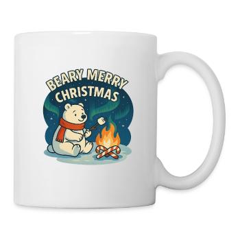 Beary, joyeux feu de camp de Noël - Mug blanc - blanc - Droite