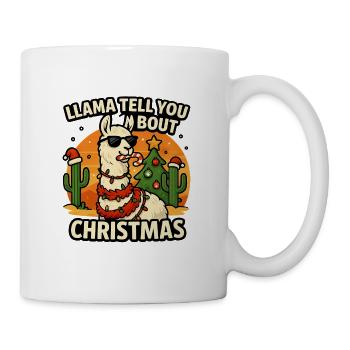 Llama Christmas Sass - Tasse - Weiß - Rechts