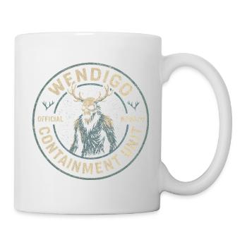 Wendigo-Eindämmungseinheit Lustiger Mythos Wendigo - Tasse - Weiß - Rechts