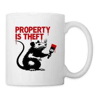 Red Graffiti Quote Print - Mug - white - Right