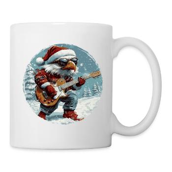 Adler Weihnachten Gitarre - Tasse - Weiß - Rechts