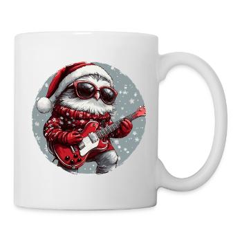 Owl Christmas Guitar - Mug - white - Right