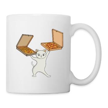 Pizza Paws Cat Juggling Pies - Mug - white - Right