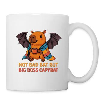 Capybat Tee for Cute Animal and Fantasy Fans - Mug - white - Right