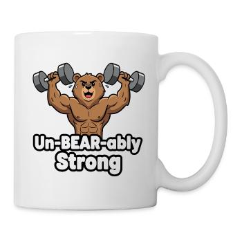 Un-BEAR-ably Strong Bear - Mug - white - Right
