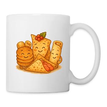 Bon blini amis, blinis, pancakes - Mug blanc - blanc - Droite