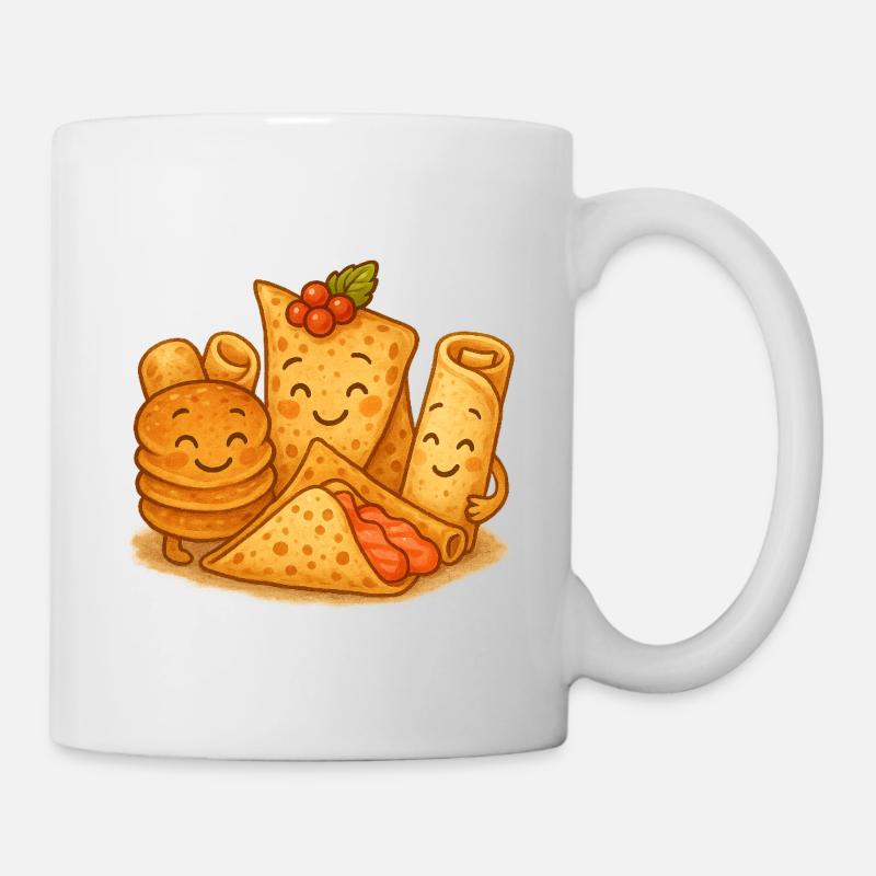 Bon blini amis, blinis, pancakes - Mug blanc - blanc