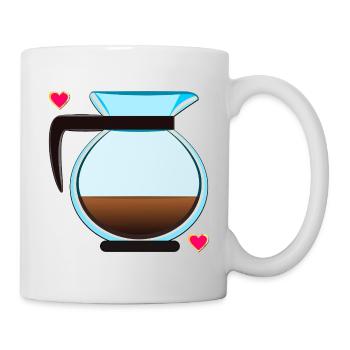 Filter Coffee Pot Coffee - Mug - white - Right