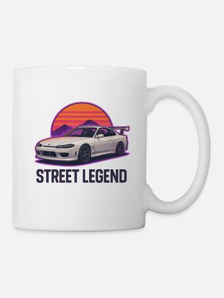 Road legend Sunset Drift - Mug - white