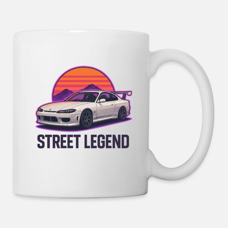 Légende de la route Sunset Drift - Mug blanc - blanc