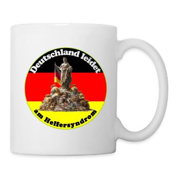 Germany has a helper syndrome - Mug - white - Right