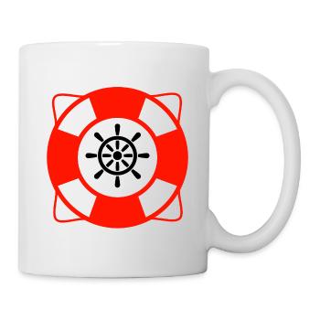 Voile - Mug blanc - blanc - Droite