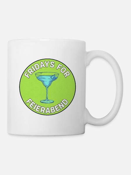 Feierabend Fridays Cocktail - Tasse - Weiß