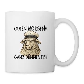 Capitaine des moutons Bonjour - Mug blanc - blanc - Droite