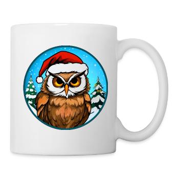 Hiboux Noël - Mug blanc - blanc - Droite