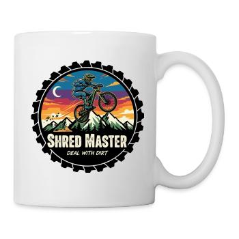 Shred Master Dirt MTB Sunset - Mug blanc - blanc - Droite