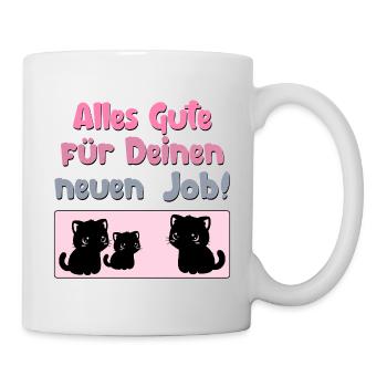 ADIEU COLLÈGUES NOUVEAU TRAVAIL - Mug blanc - blanc - Droite