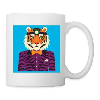HUMAN TIGER - baby & kids - Mug - white - Right