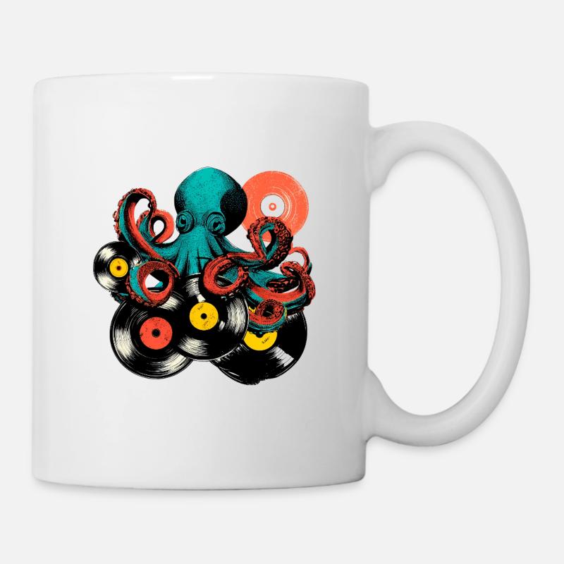 Mix vinyle Octopus - Mug blanc - blanc