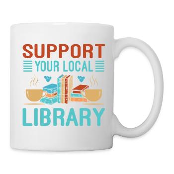 Cadeau des amateurs de livres pour la bibliothèque - Mug blanc - blanc - Droite
